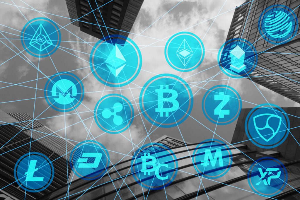 仮想通貨のロゴイメージ
